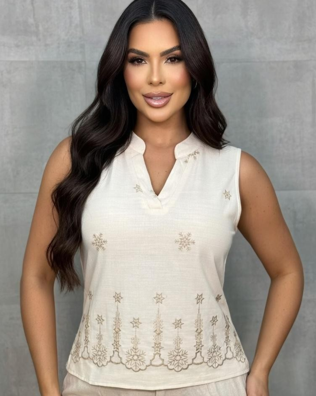 BLUSA LA DIOSA SIN MANGAS