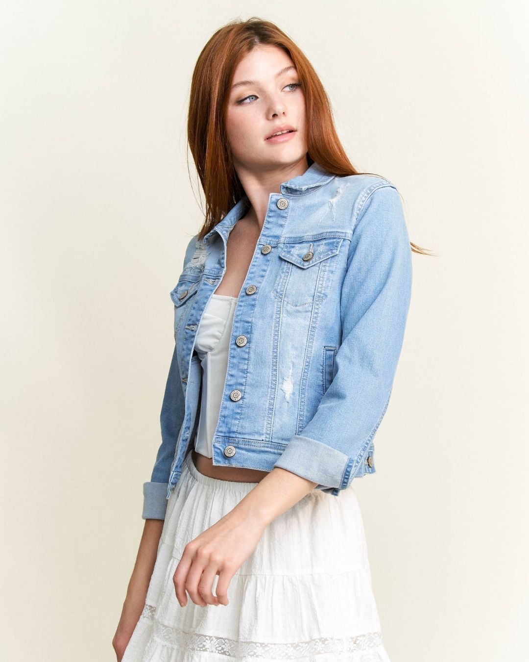 JACKET ENJEAN CELESTE PARA DAMA