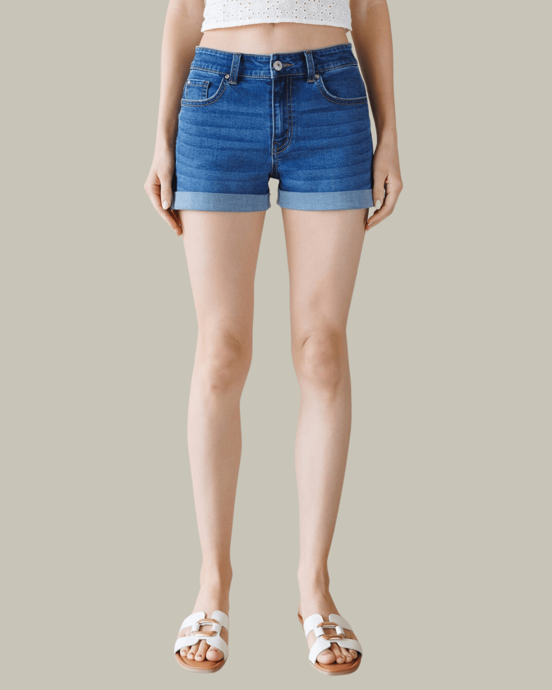SHORT ENJEAN AZUL MEDIO PARA DAMA