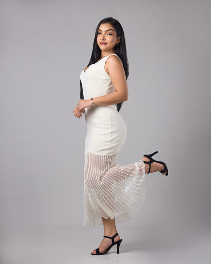 VESTIDO BEIGE