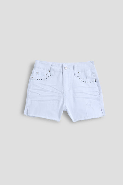 SHORT BLANCO YMI PARA NIÑA