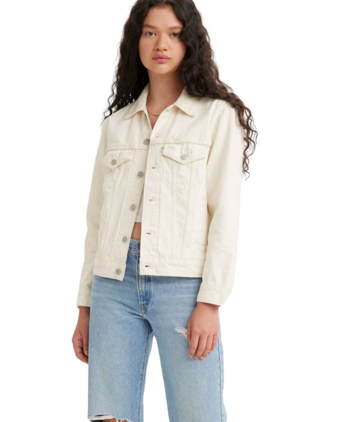 JACKET LEVIS MUJER BLANCA HUESO