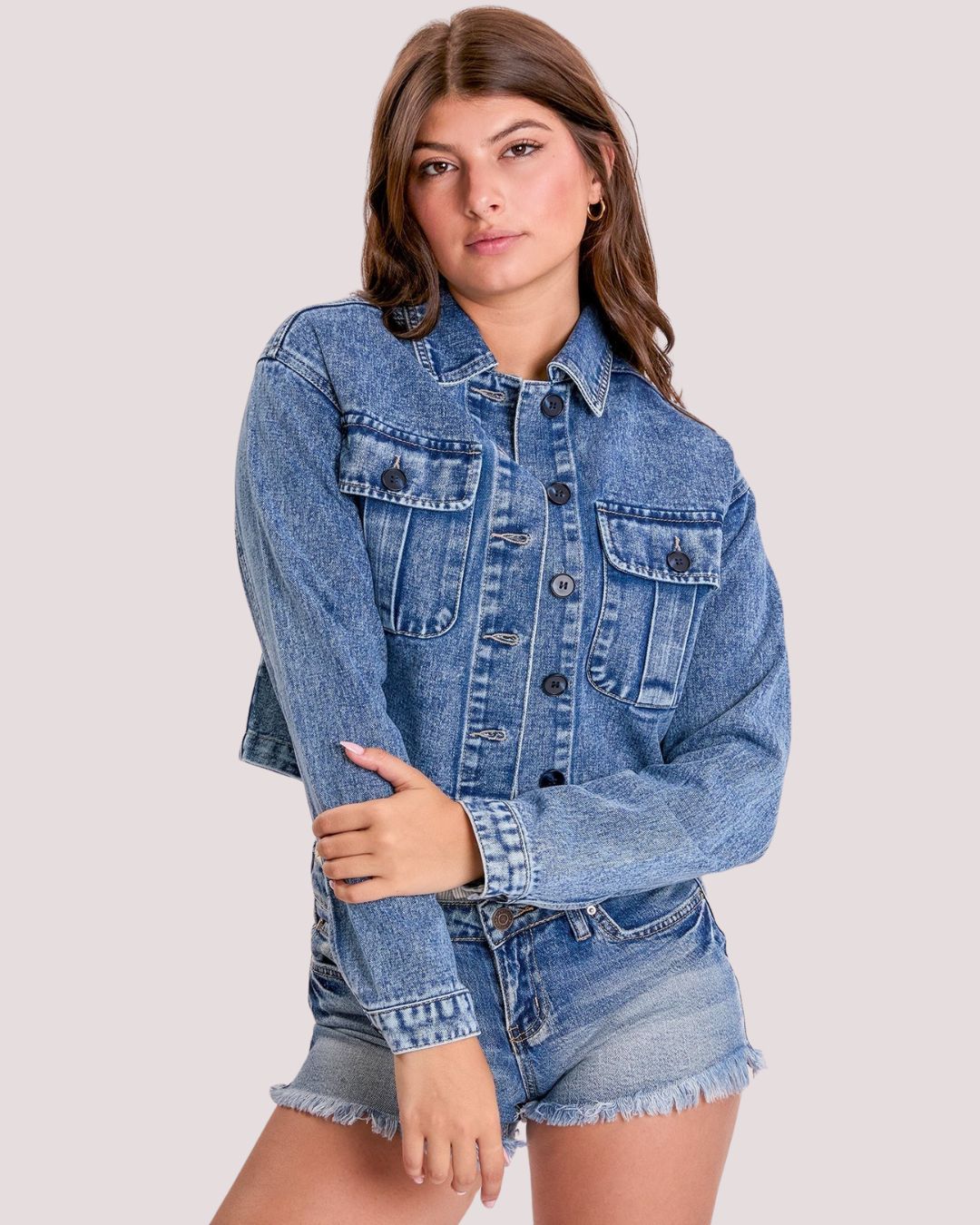 JACKET YMI AZUL MEDIO PARA DAMA