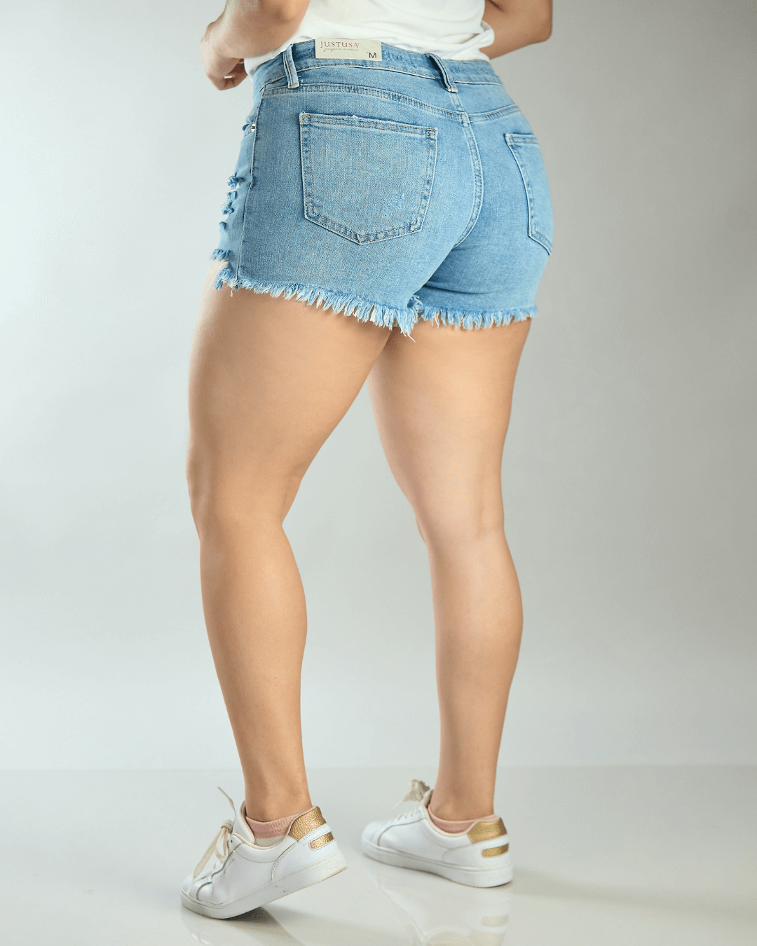 SHORT JUST USA MEZCLILLA AZUL PARA DAMA
