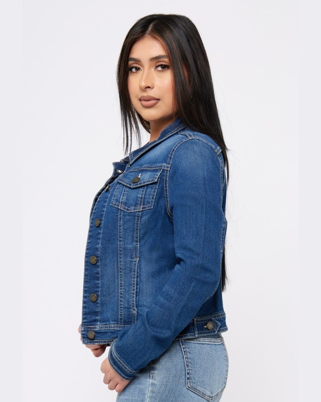 JACKET LOS ÁNGELES AZUL MEDIO PARA DAMA