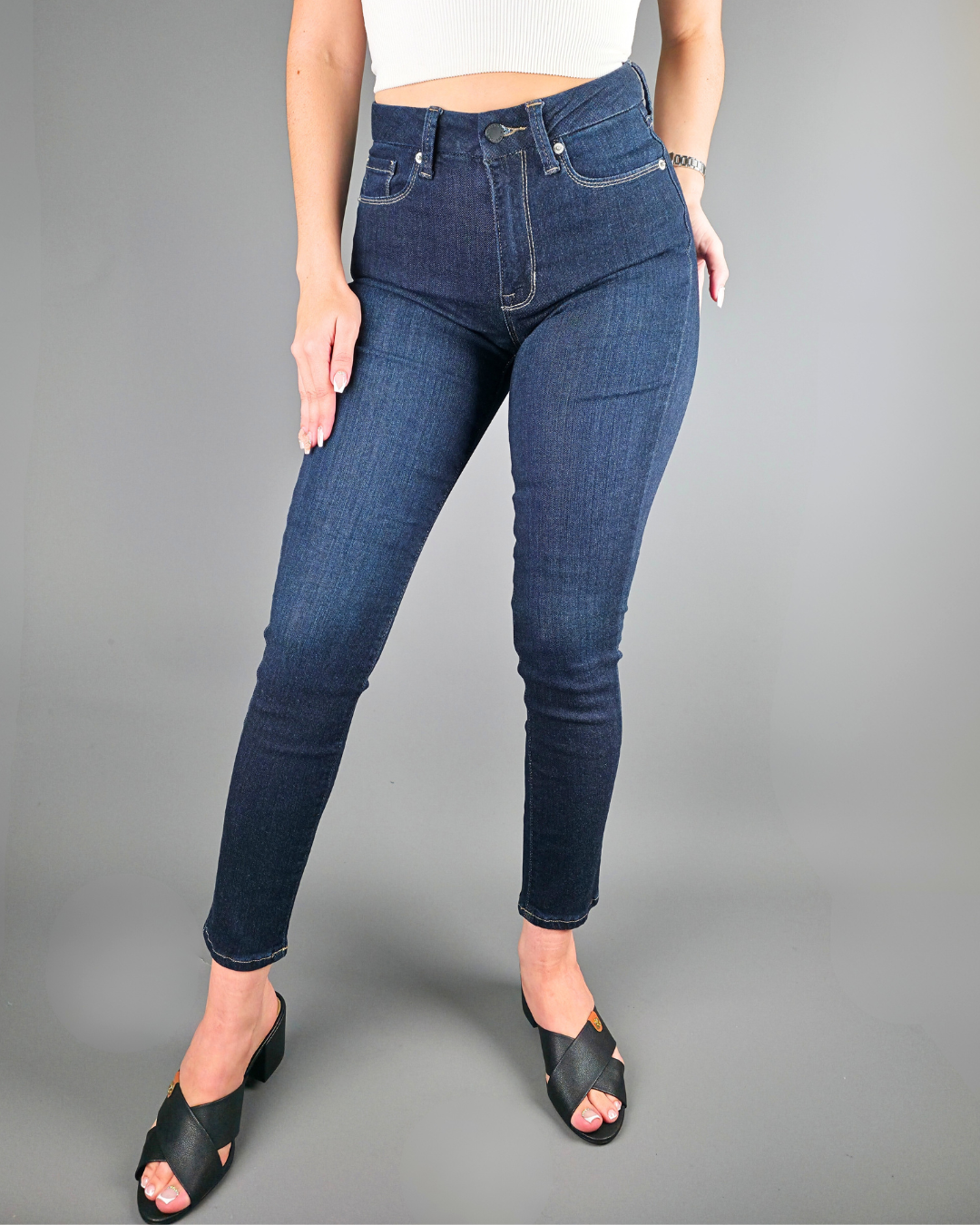 JEANS JUST USA AZUL OSCURO PARA DAMA