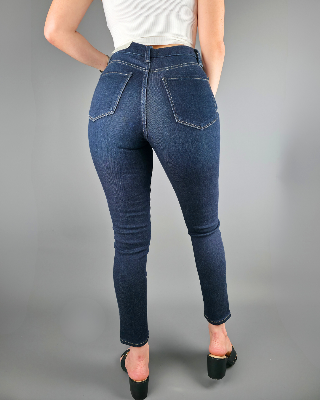 JEANS JUST USA AZUL OSCURO PARA DAMA