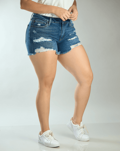 SHORT JUST USA MEZCLILLA AZUL PARA DAMA