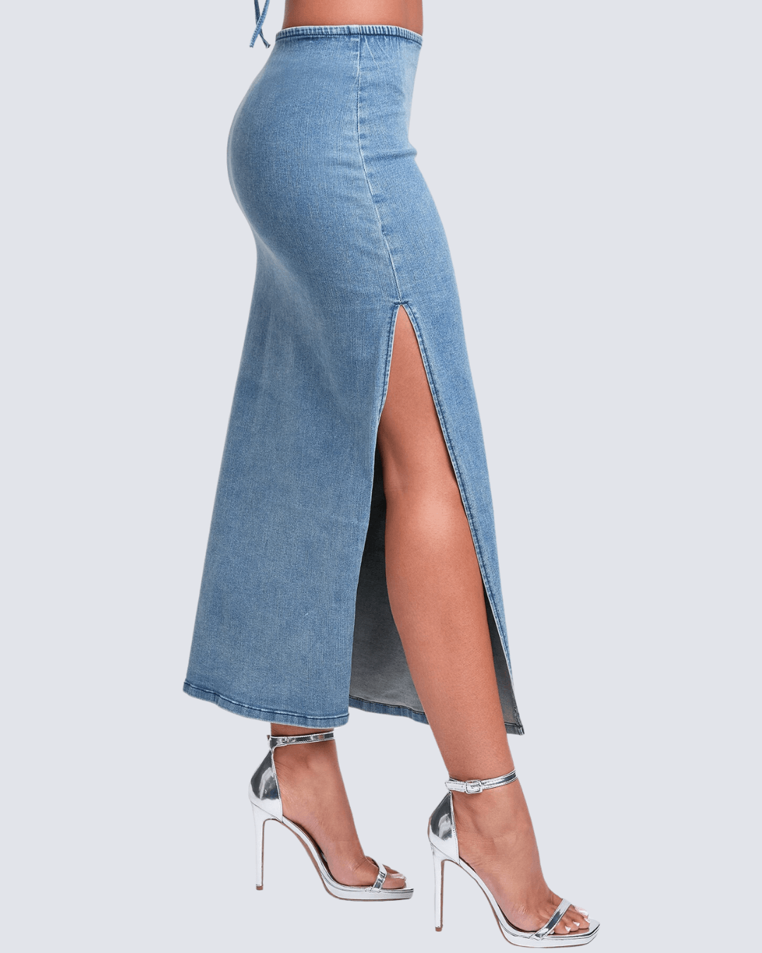 ENAGUA YMI DE DAMA MEZCLILLA AZUL DE DAMA