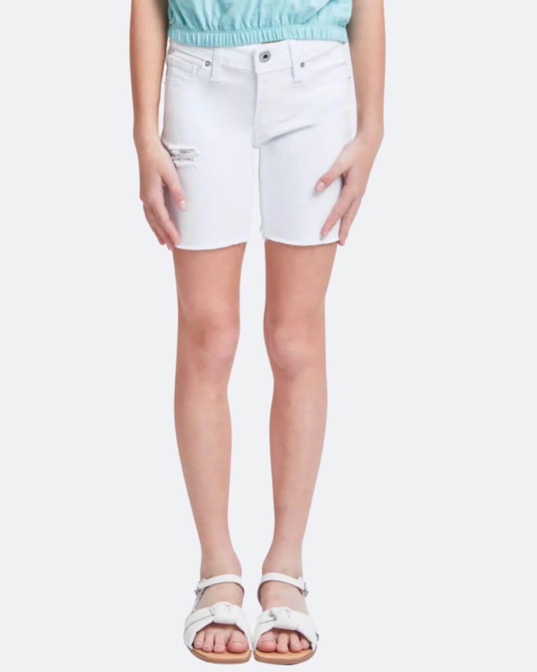SHORT YMI BLANCO PARA NIÑA