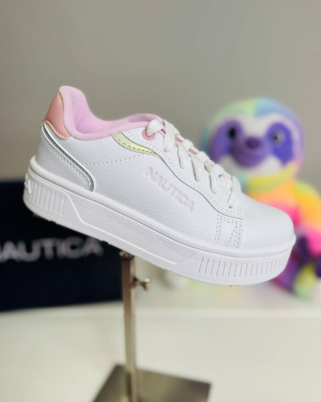 TENNIS NAUTICA BLANCA PARA NIÑA