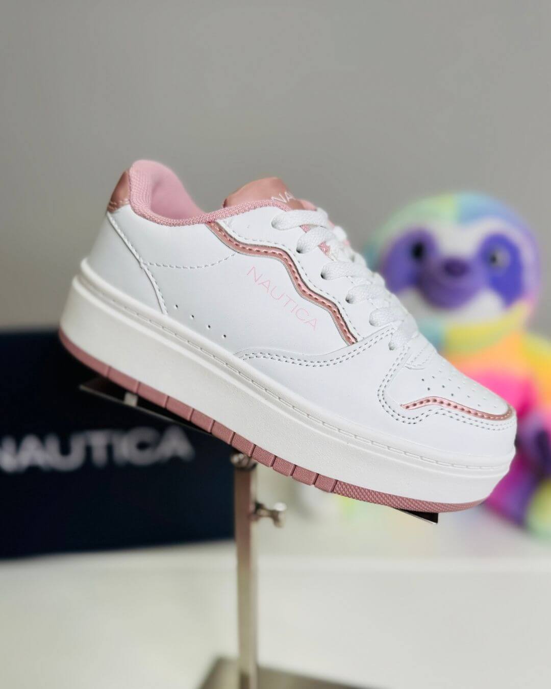TENNIS NAUTICA BLANCA PARA NIÑA