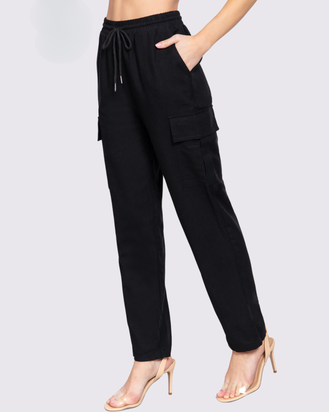 PANTALÓN CARGO ACTIVE USA NEGRO PARA DAMA