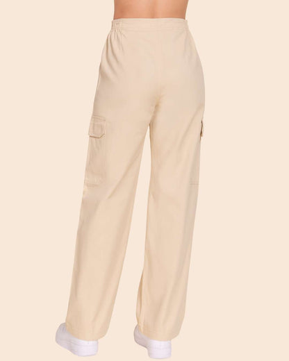 PANTALÓN ACTIVE BEIGE CARGO PARA DAMA