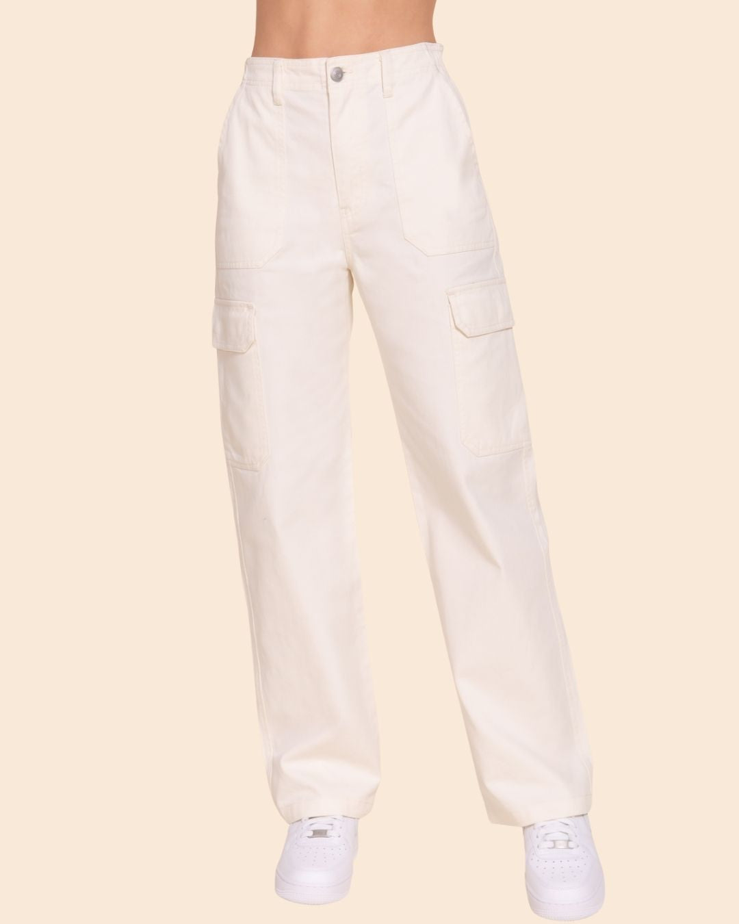 PANTALÓN ACTIVE BLANCO CARGO PARA DAMA