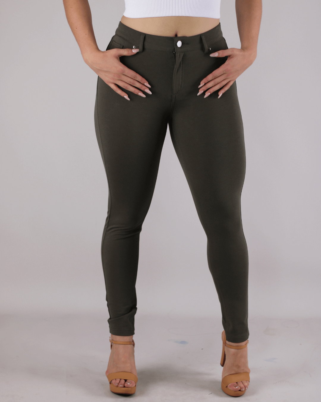 LEGGING ACTIVE VERDE OLIVO PARA DAMA
