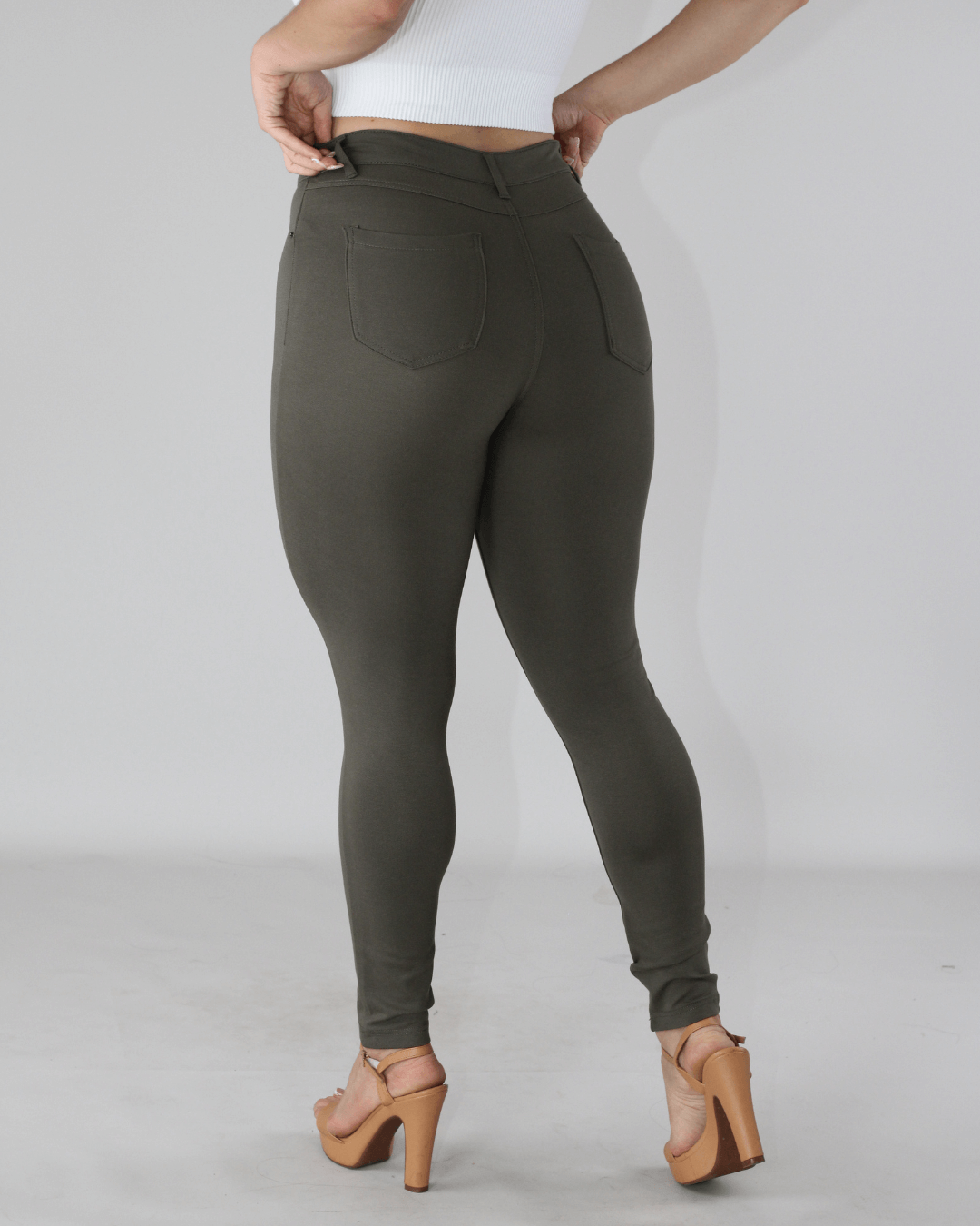 LEGGING ACTIVE VERDE OLIVO PARA DAMA