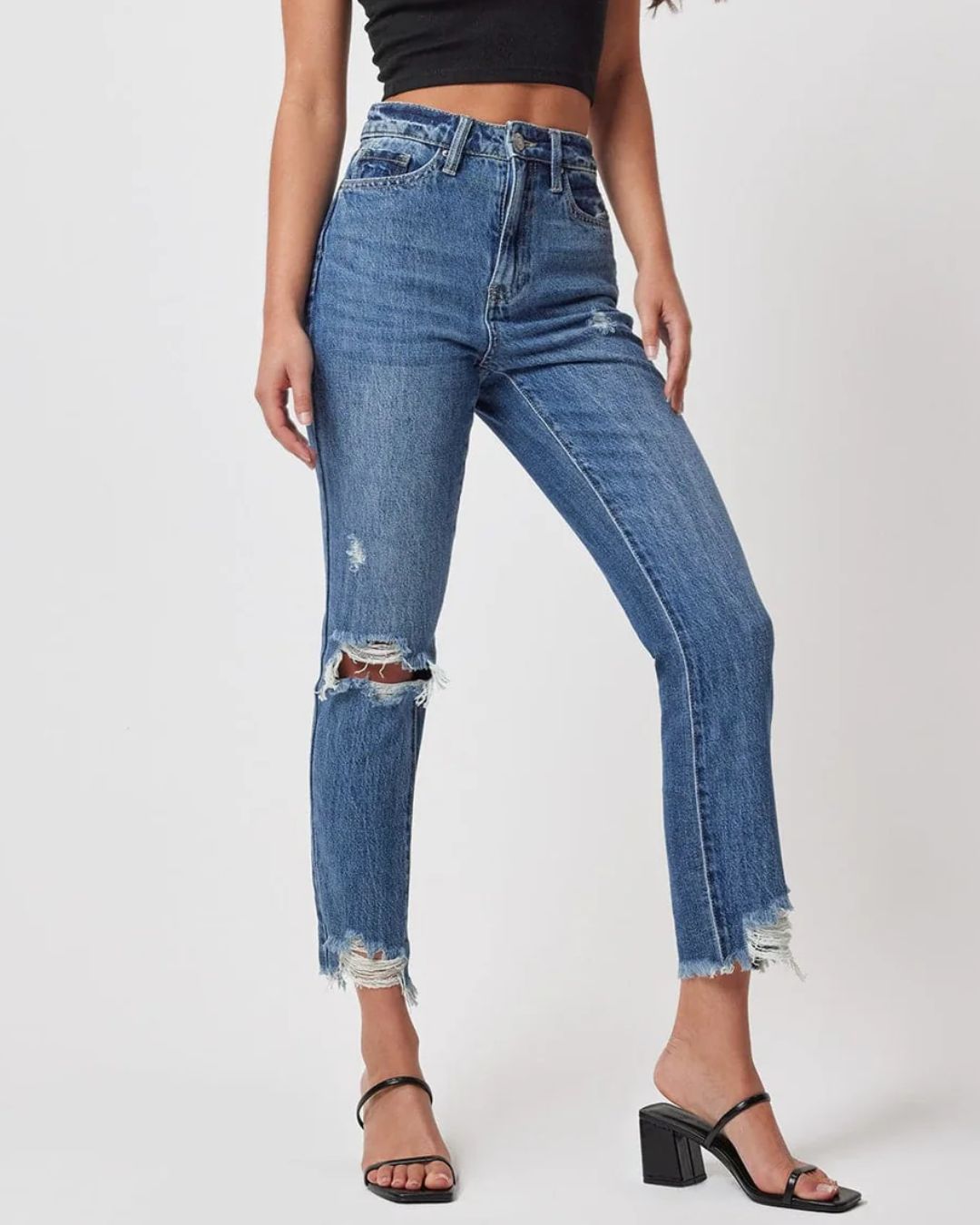 JEANS YMI AZUL PARA DAMA
