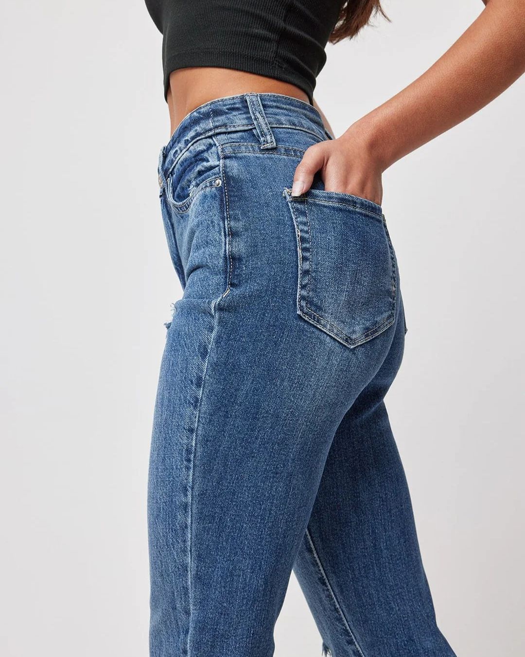 JEANS YMI AZUL PARA DAMA