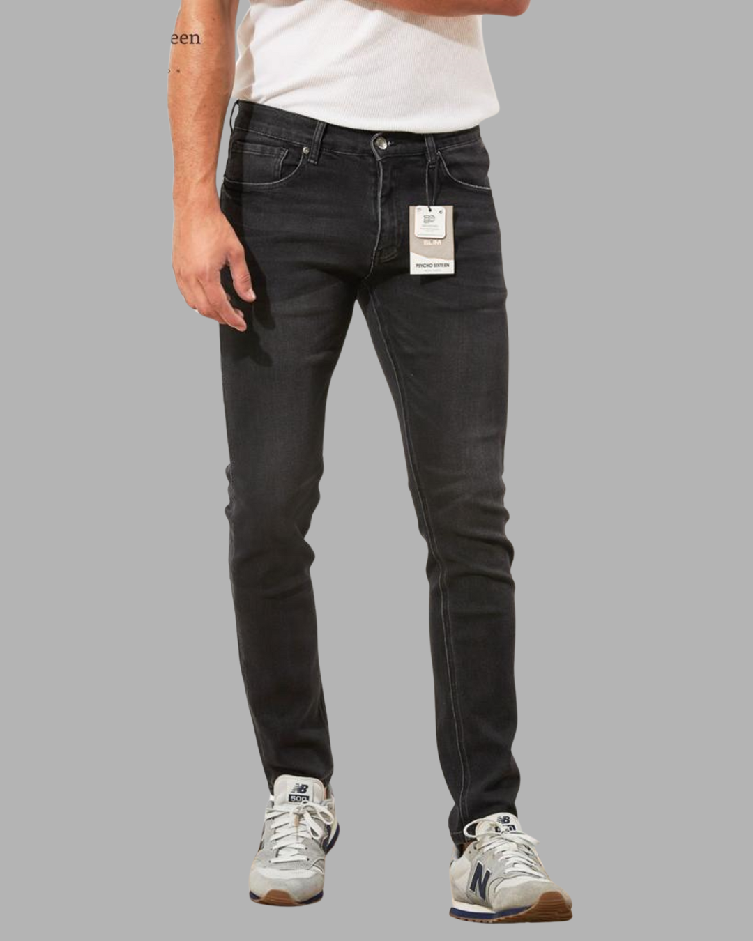 JEANS PSYCHO GRIS OSCURO PARA CABALLERO