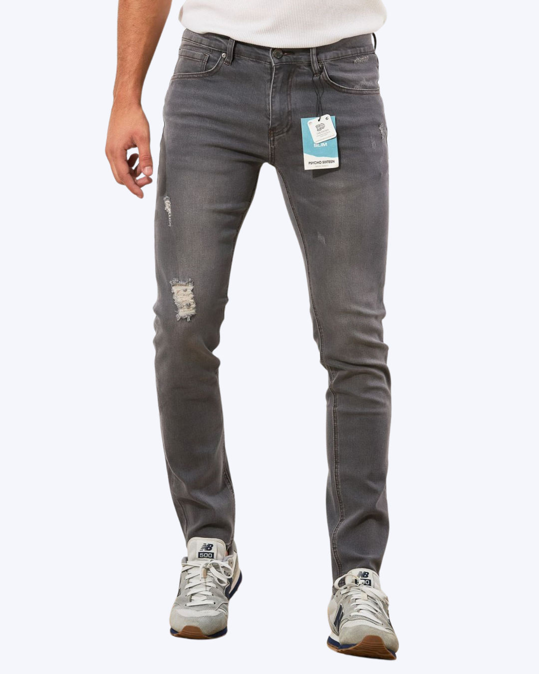 JEANS PSYCHO SIXTEEN GRIS PARA CABALLERO