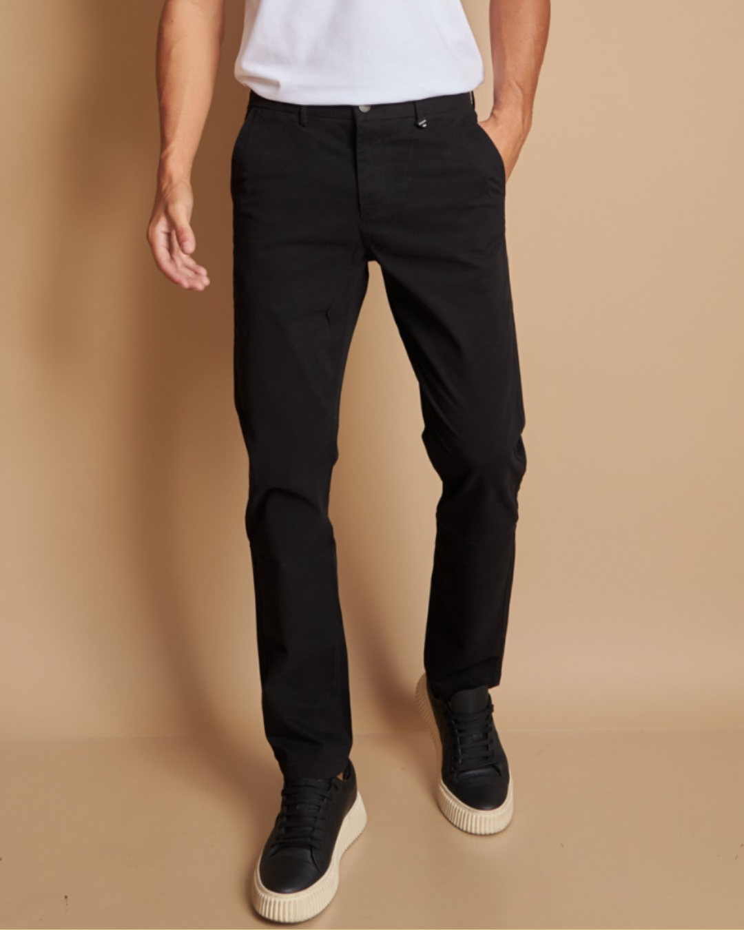 PANTALÓN DE VESTIR NEGRO PARA CABALLERO