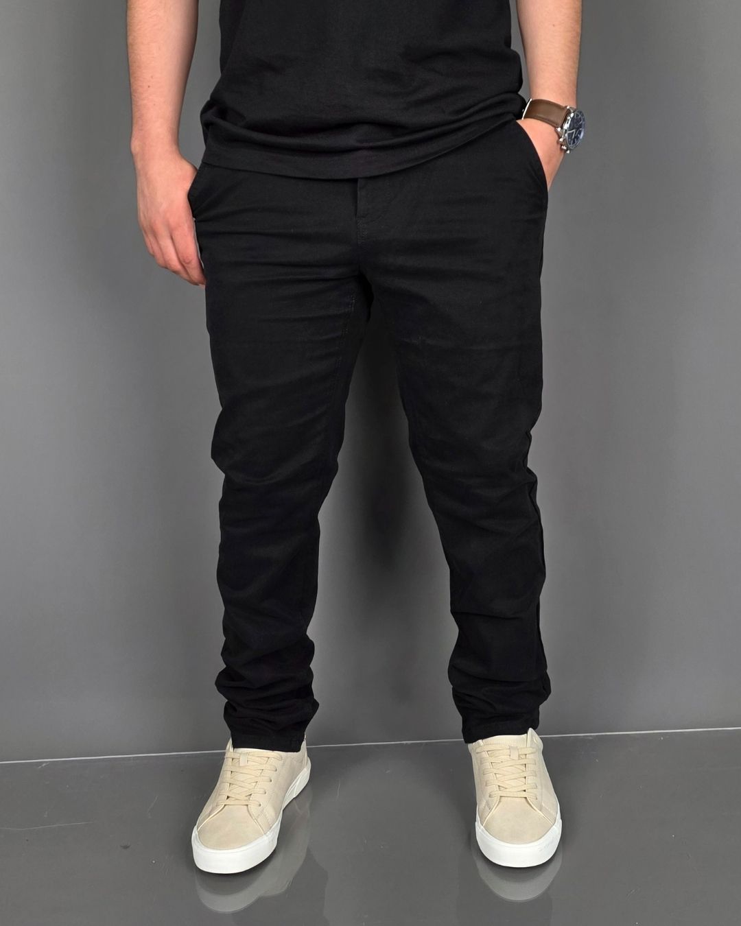 PANTALÓN DE VESTIR NEGRO PARA CABALLERO