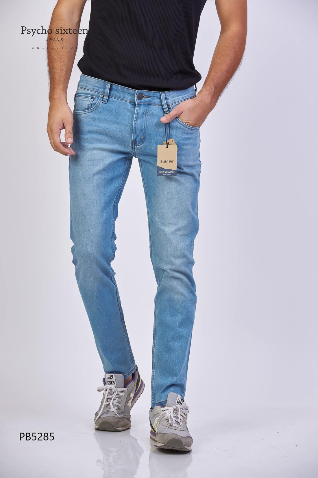JEANS PSYCHO SIXTEEN CELESTE PARA CABALLERO