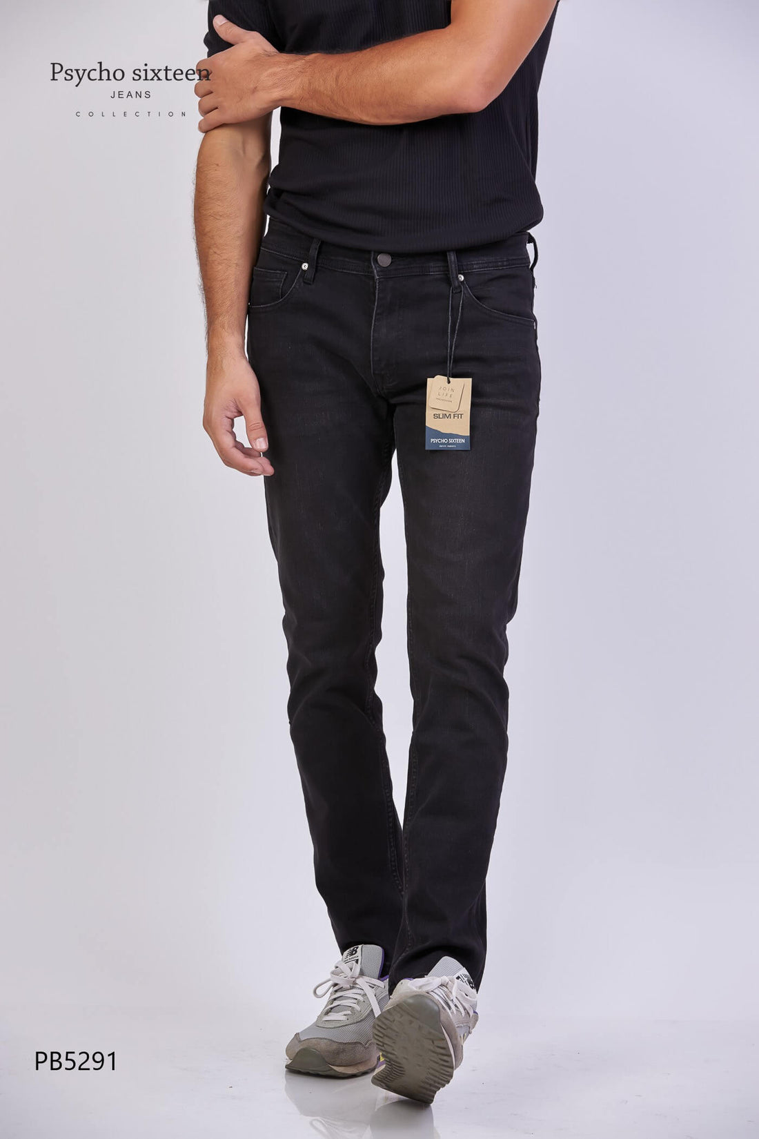 JEANS PSYCHO SIXTEEN NEGRO PARA CABALLERO