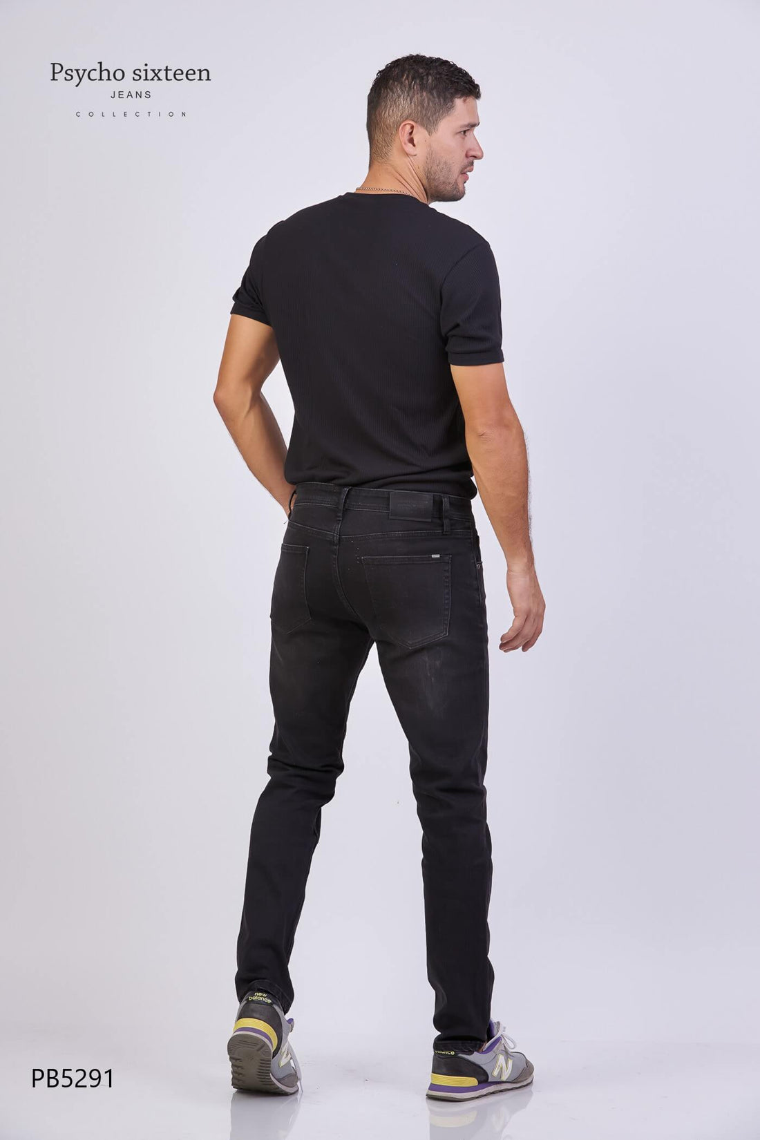 JEANS PSYCHO SIXTEEN NEGRO PARA CABALLERO