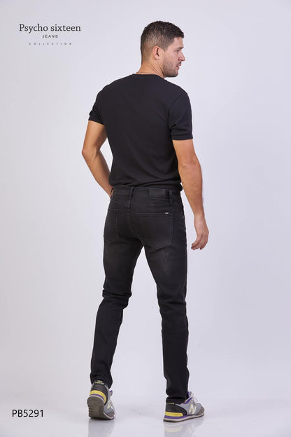 JEANS PSYCHO SIXTEEN NEGRO PARA CABALLERO