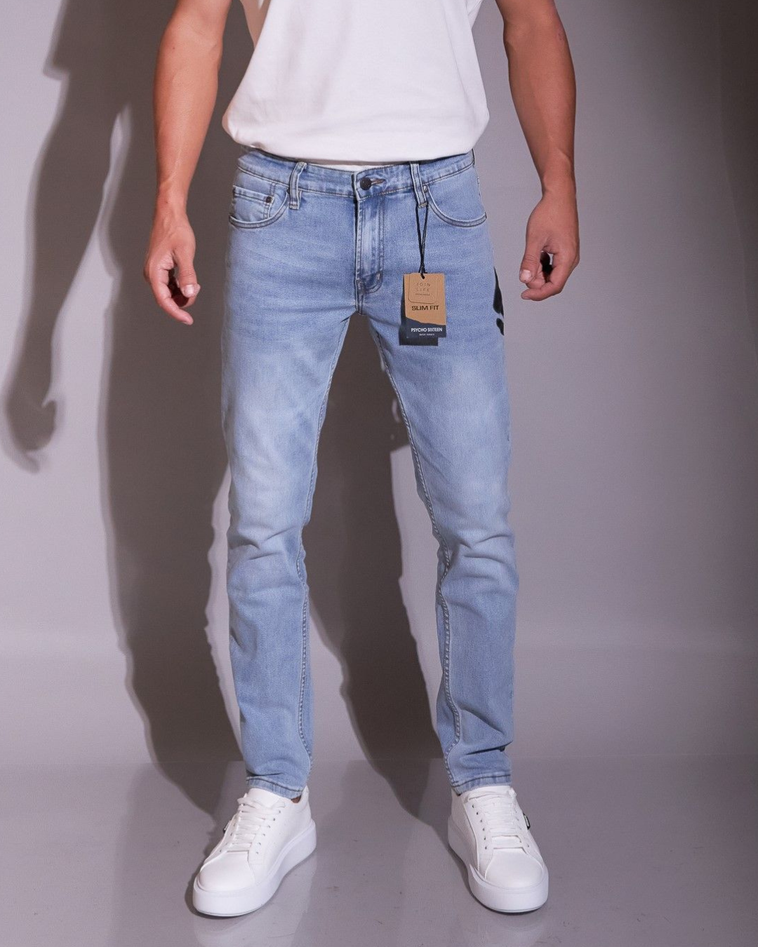 JEANS PSYCHO SIXTEEN CELESTE PARA CABALLERO