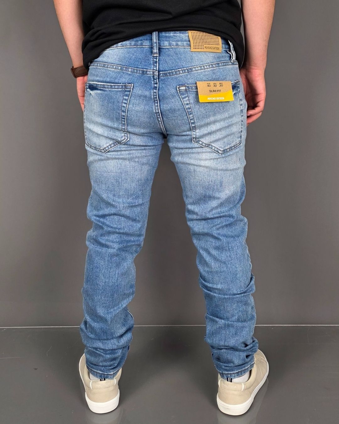 JEANS PYSCHO CELESTE  SLIM FIT DE CABALLERO