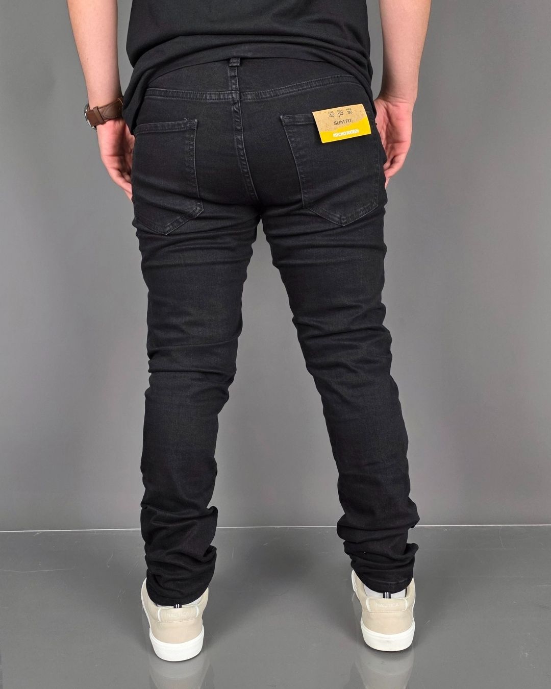 JEANS PYSCHO NEGRO SLIM FIT DE CABALLERO