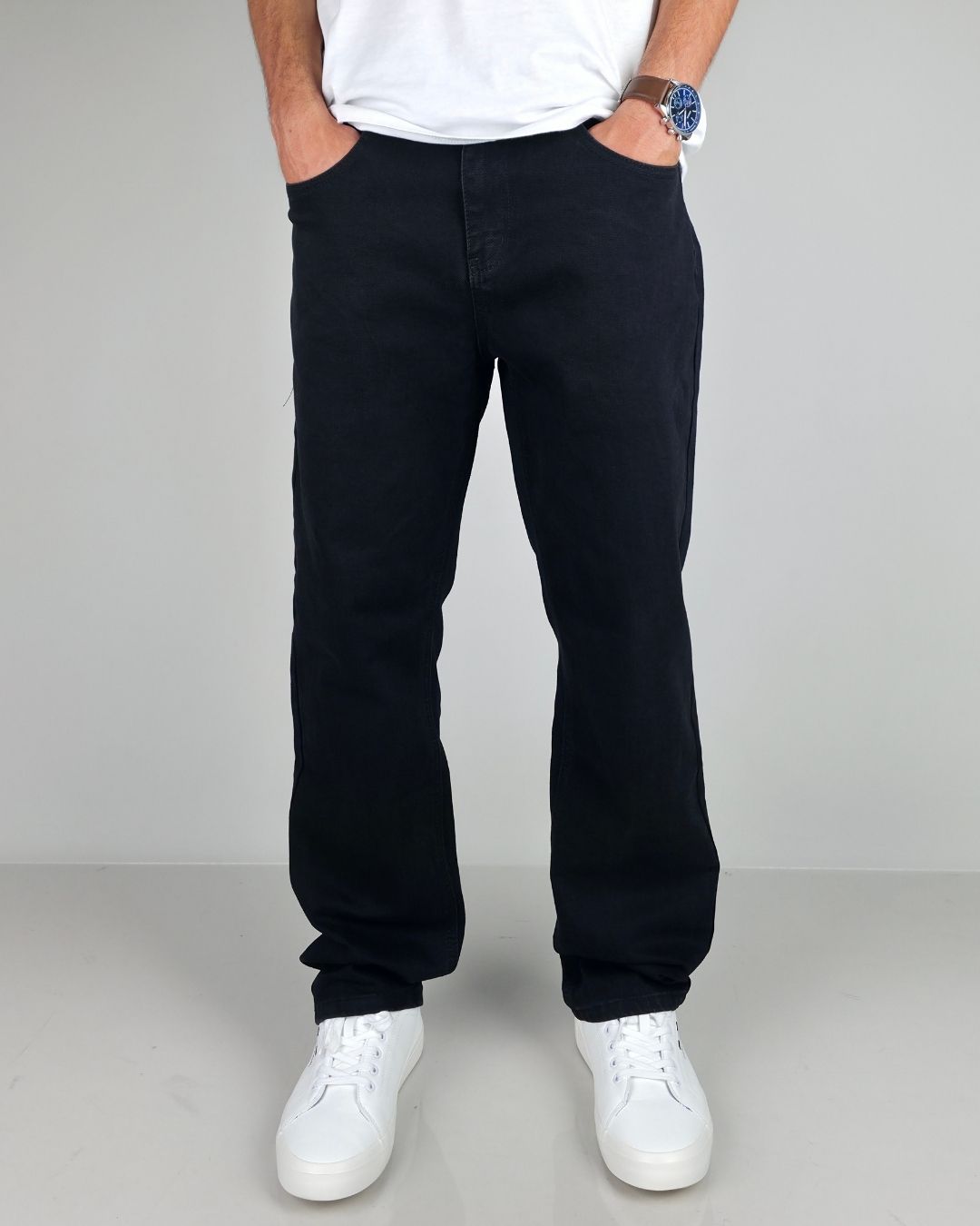 JEANS PSYCHO NEGRO STRAIGHT PARA CABALLERO