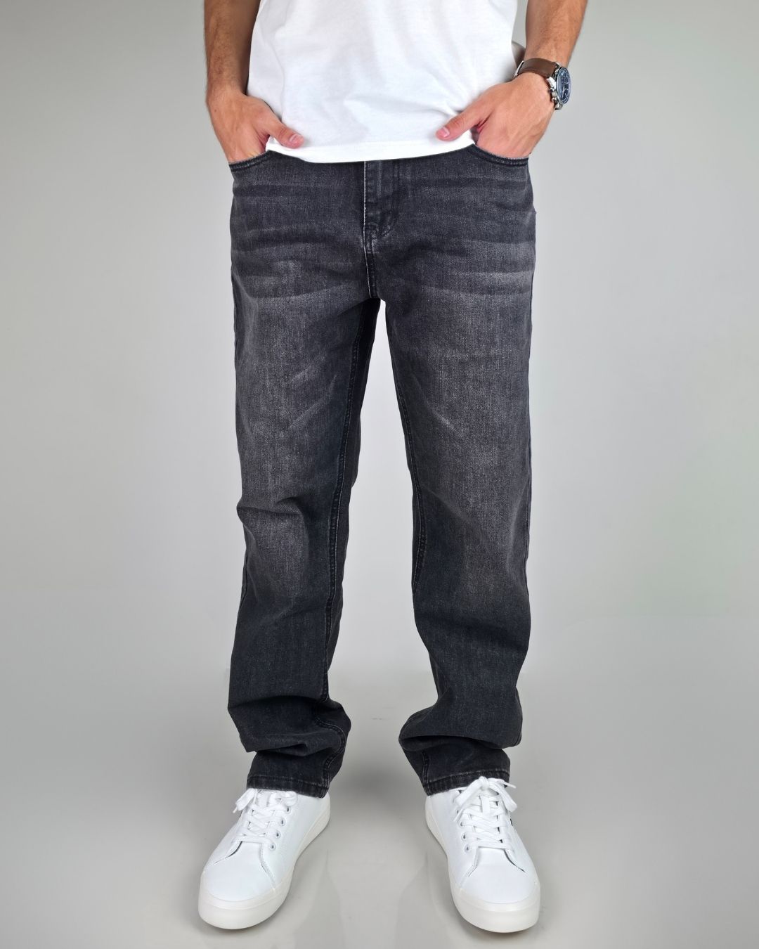JEANS PYSCHO NEGRO STRAIGHT  DE CABALLERO