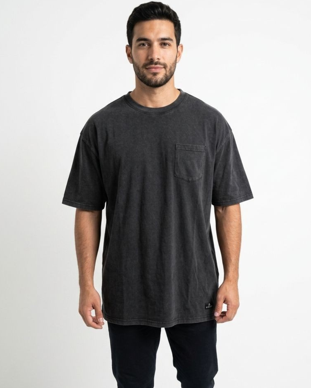 CAMISETA BLACKOUT OVERSIZE NEGRA