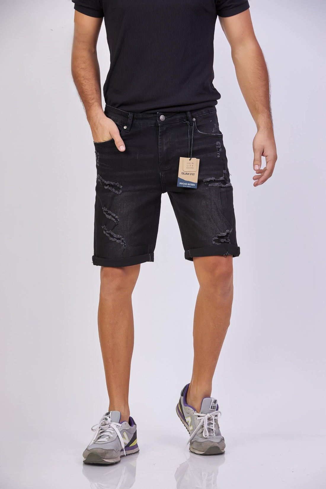 SHORT PSYCHO SIXTEEN NEGRO PARA CABALLERO