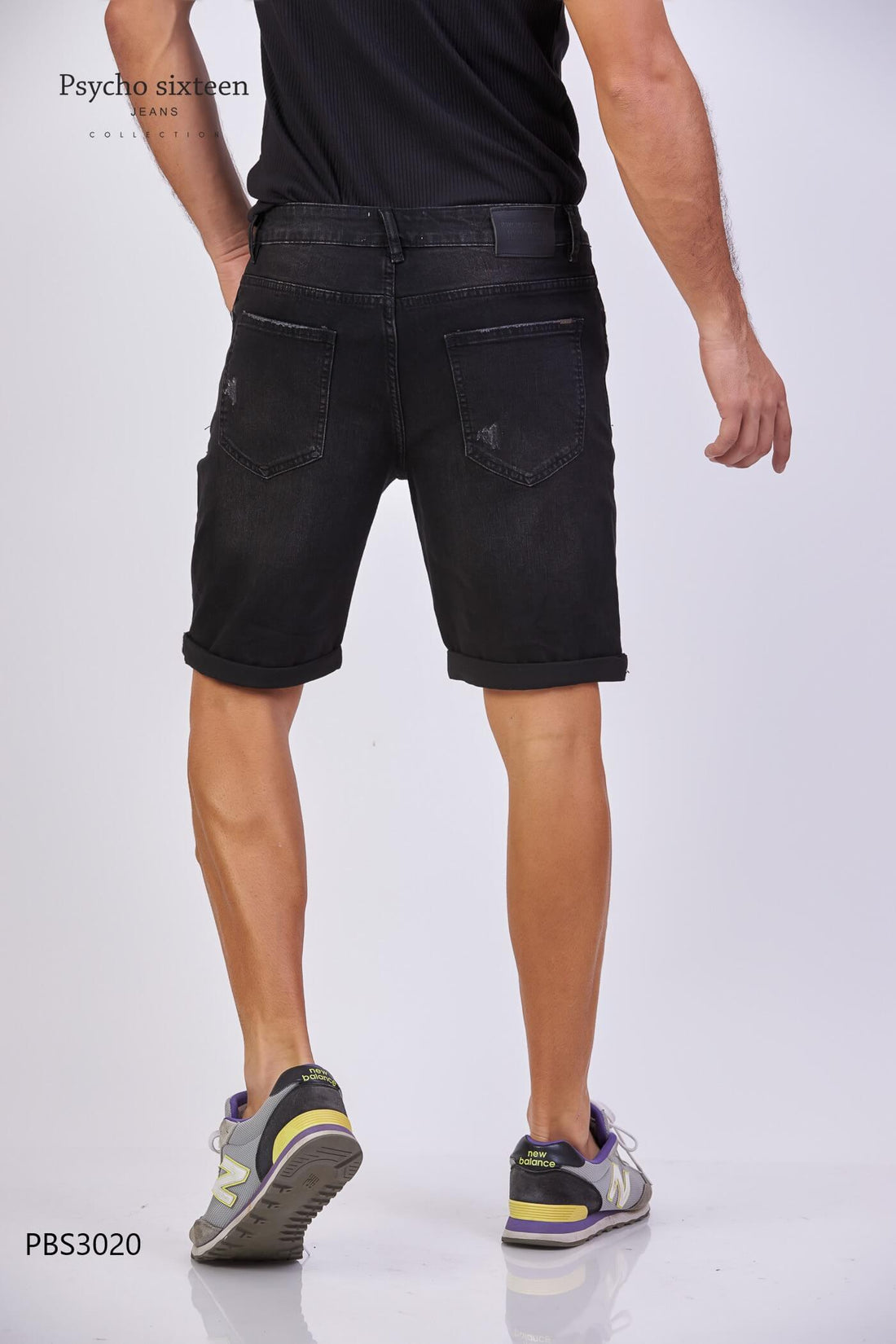 SHORT PSYCHO SIXTEEN NEGRO PARA CABALLERO