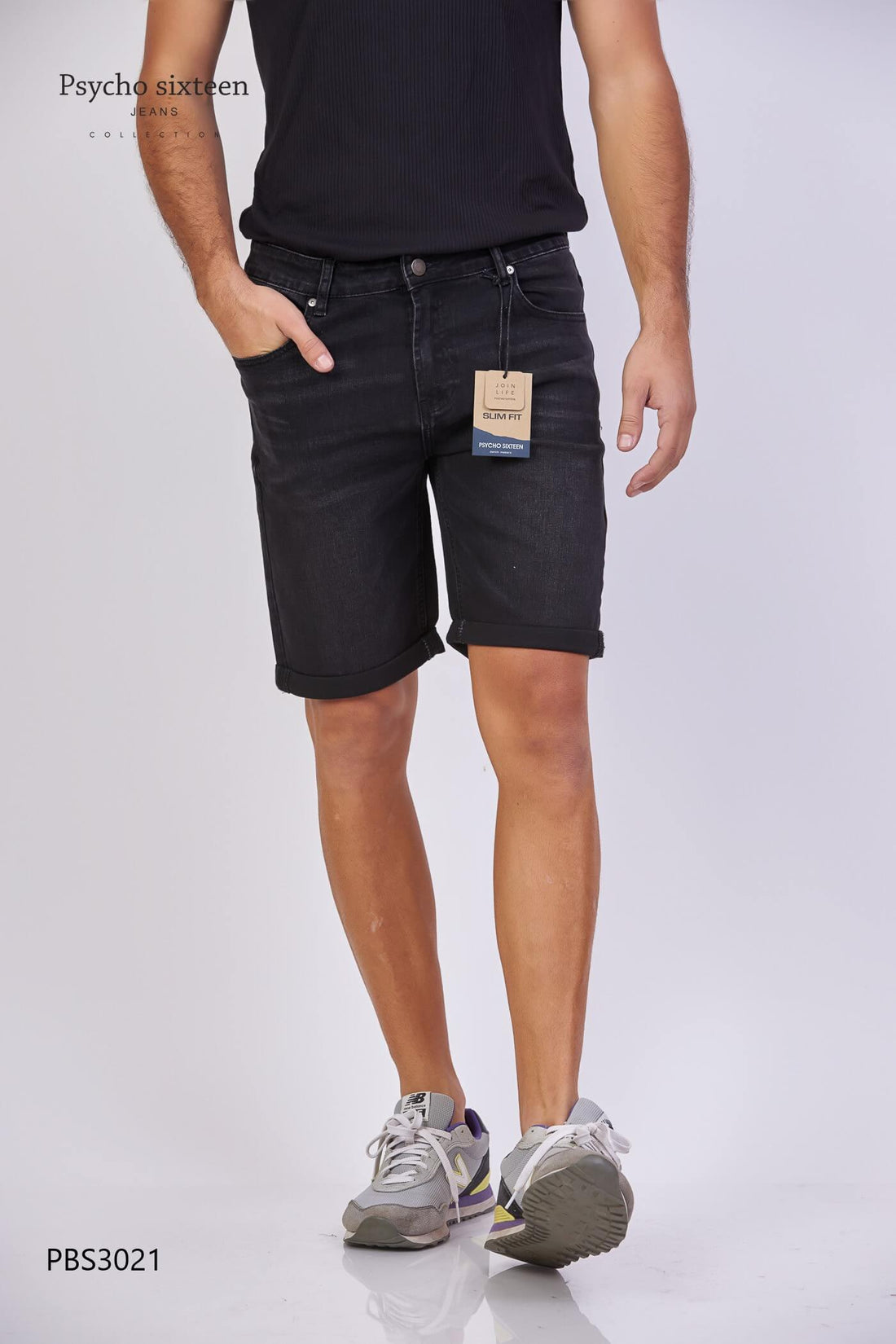 SHORT PSYCHO SIXTEEN MEZCLILLA NEGRO