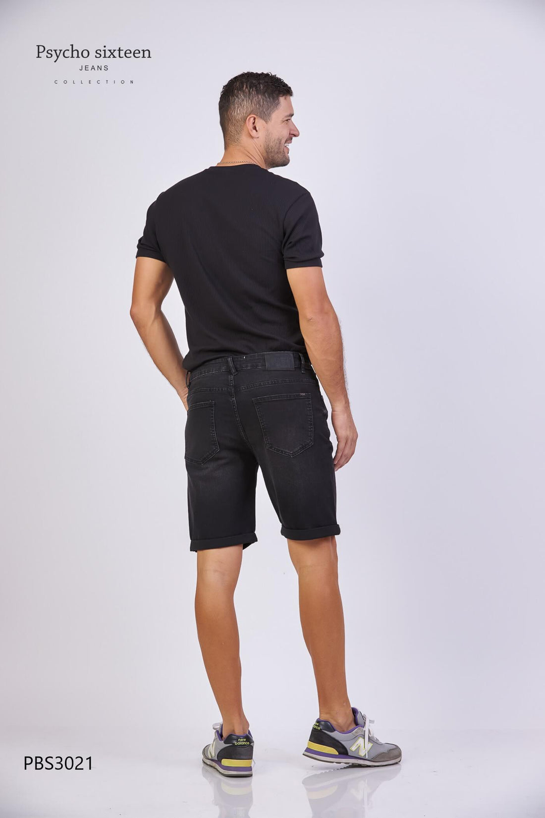 SHORT PSYCHO SIXTEEN MEZCLILLA NEGRO