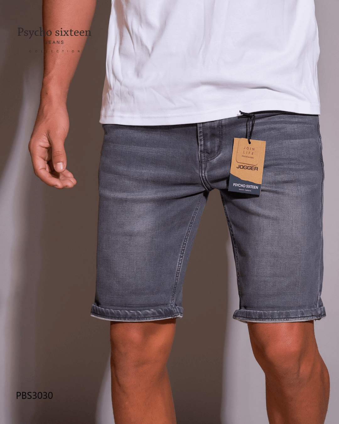 SHORT PSYCHO SIXTEEN GRIS CLARO