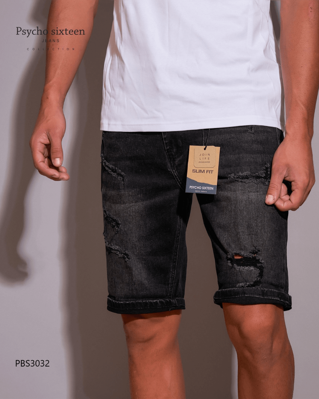 SHORT PSYCHO SIXTEEN NEGRO PARA CABALLERO