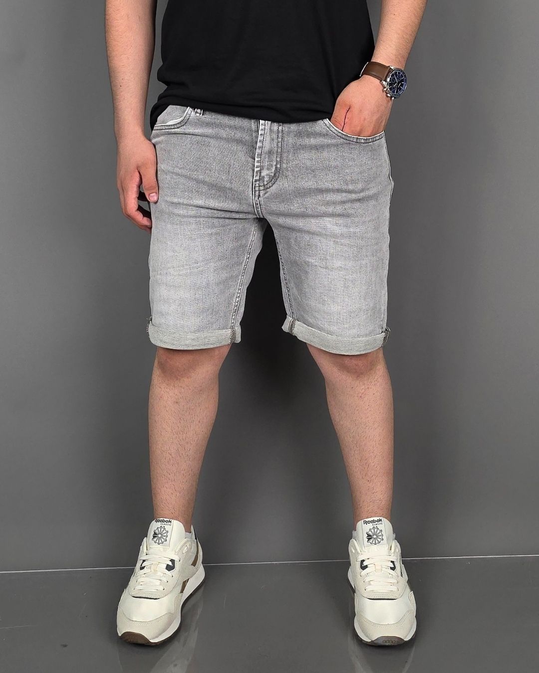 SHORT PSYCHO GRIS PARA CABALLERO