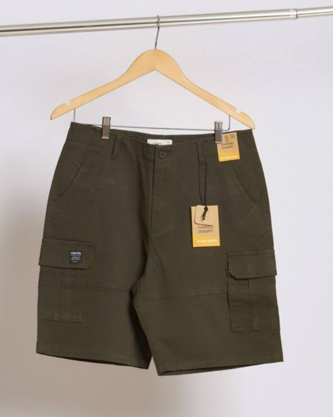 SHORT PSYCHO SIXTEEN CARGO VERDE MUSGO