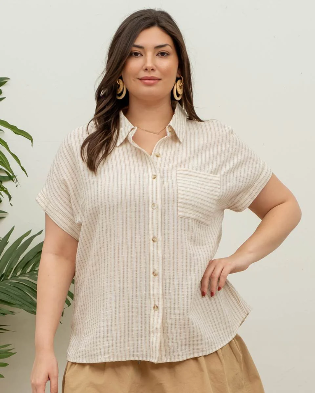 BLUSA MINE BEIGE PARA DAMA