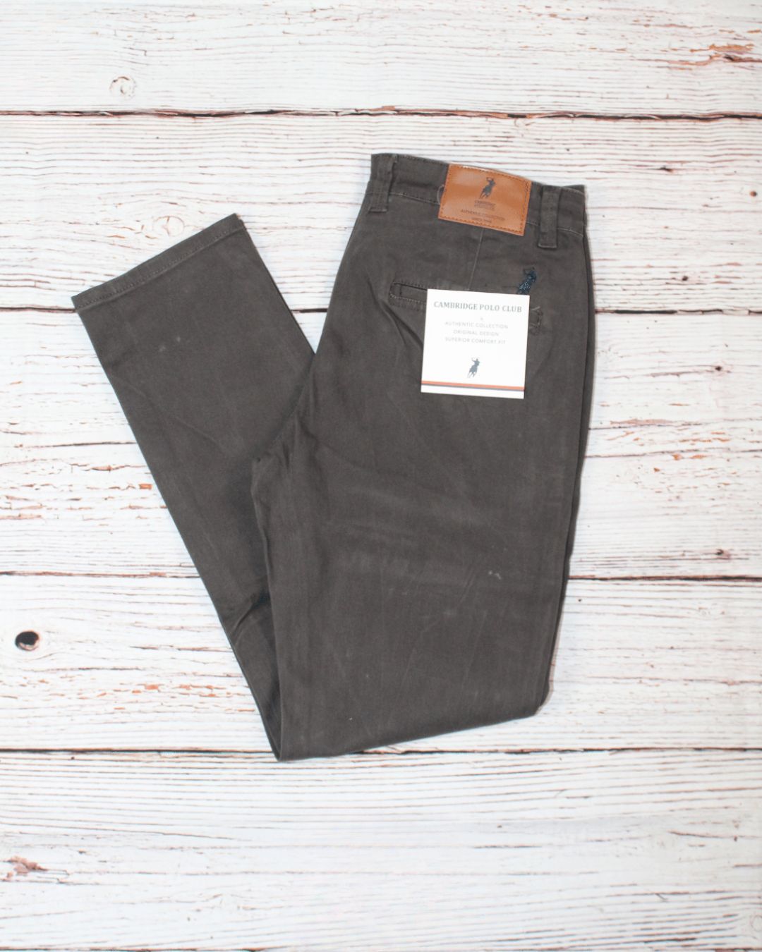 PANTALON CAMBRIDGE POLO GRIS PARA CABALLERO
