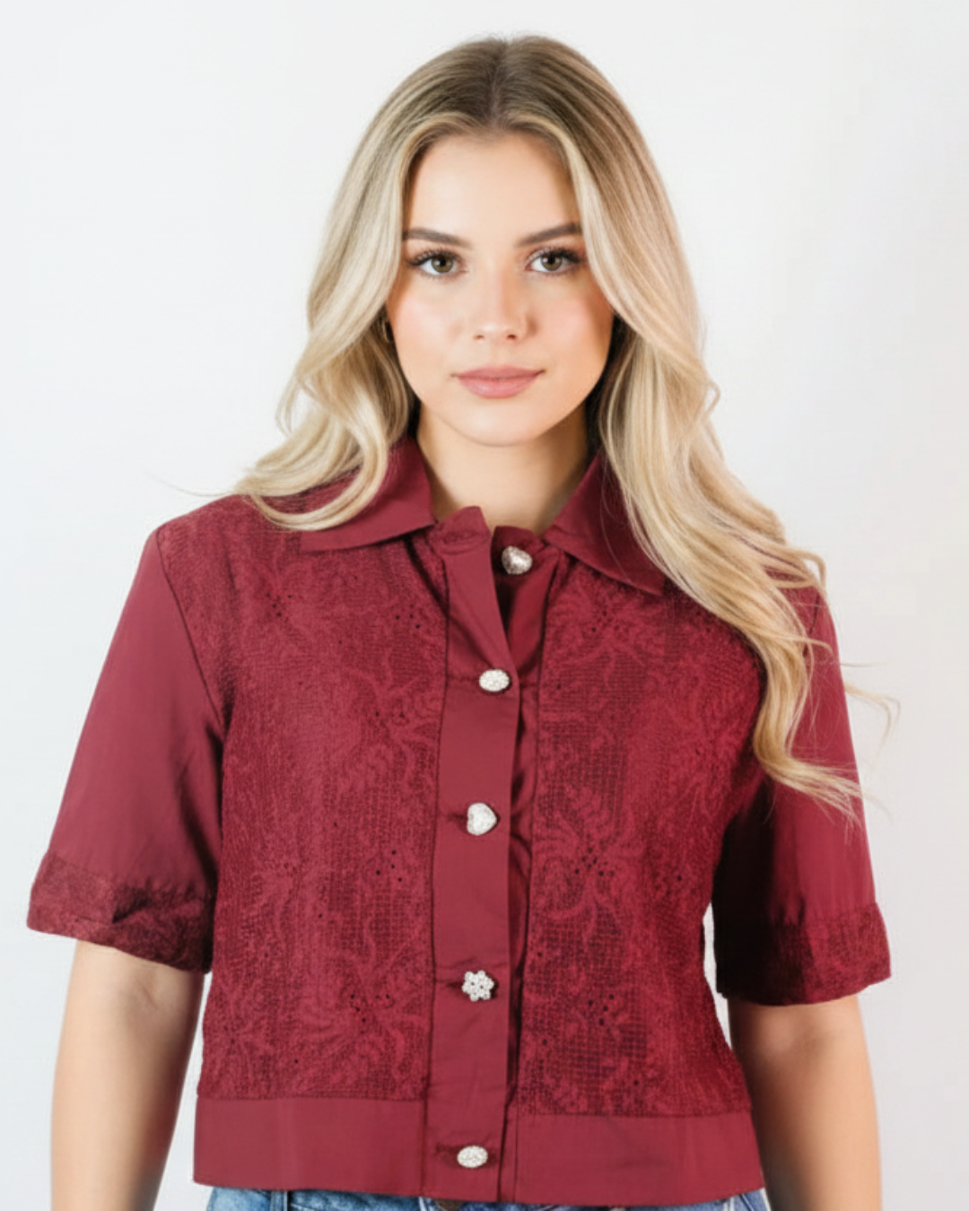 BLUSA LA DIOSA CON CUELLO