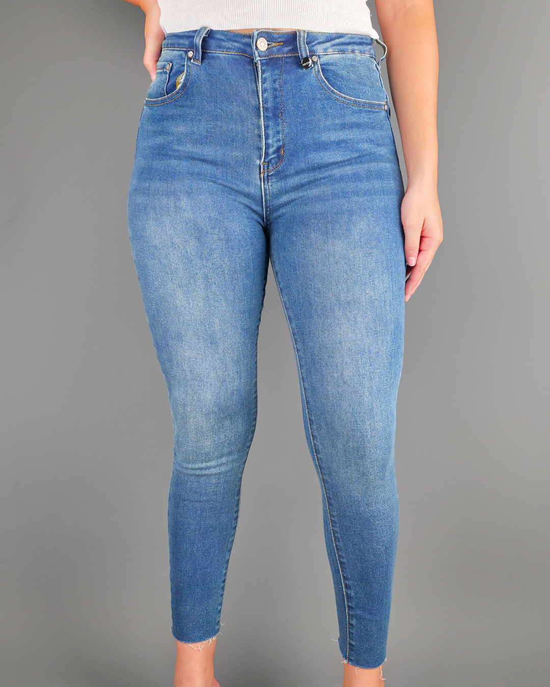 JEANS PYSCHO MICA HIGH RISE SKINNY AZUL