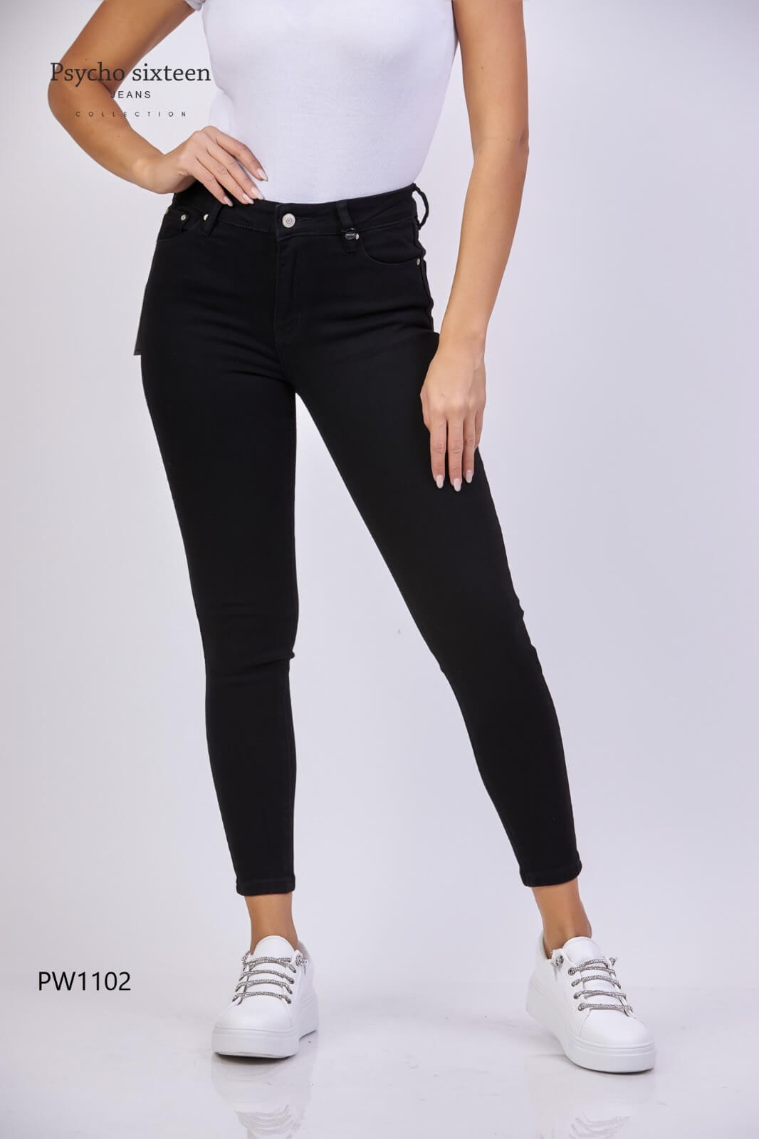 JEANS PSYCHO SIXTEEN NEGRO PARA DAMA